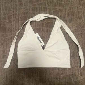 Garage halter top